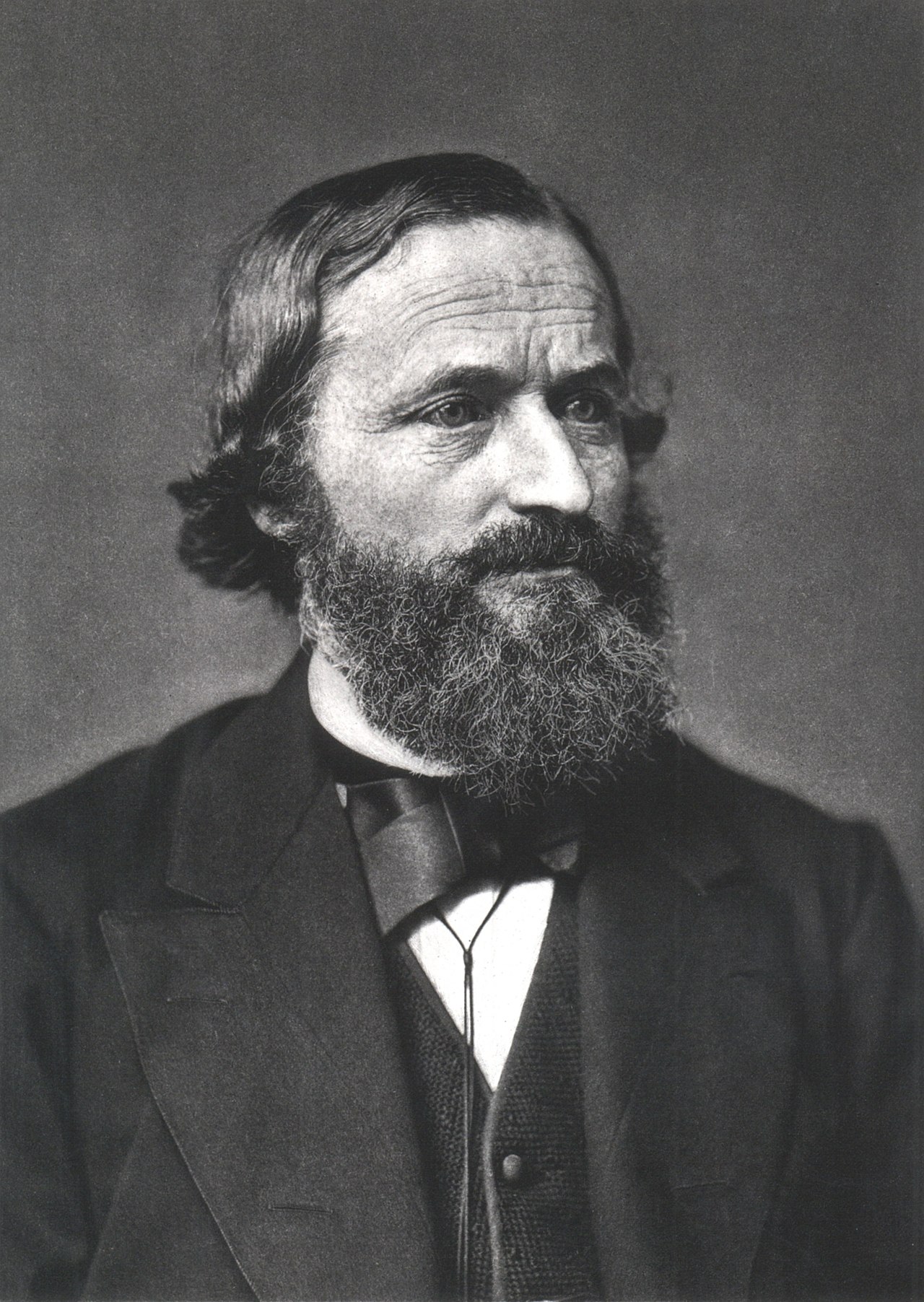 Portrait of Gustav Kirchhoff.